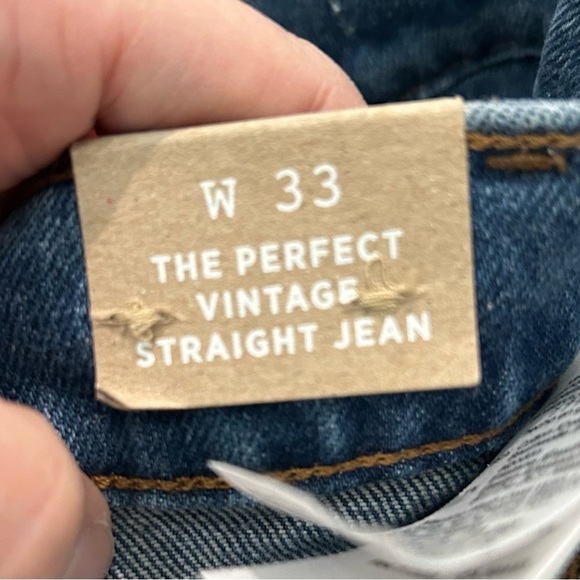 NWT Madewell The Perfect Vintage Straight Jeans in Med Wash Womens Size 33 Denim - Picture 11 of 12